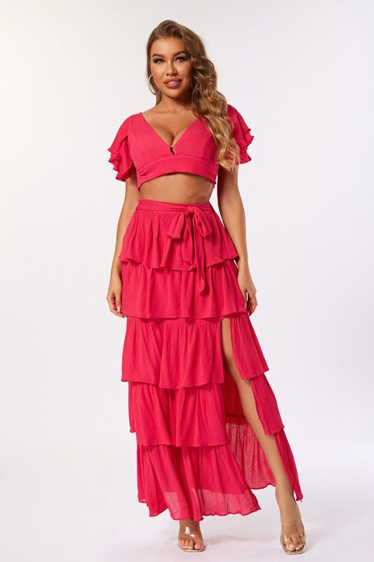 Tropical Layers Skirt Set