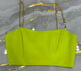 Golden Strap Top