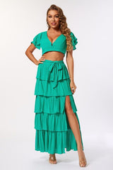 Tropical Layers Skirt Set