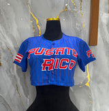 Crop top PR azul