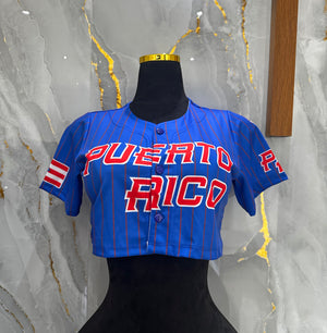 Crop top PR azul