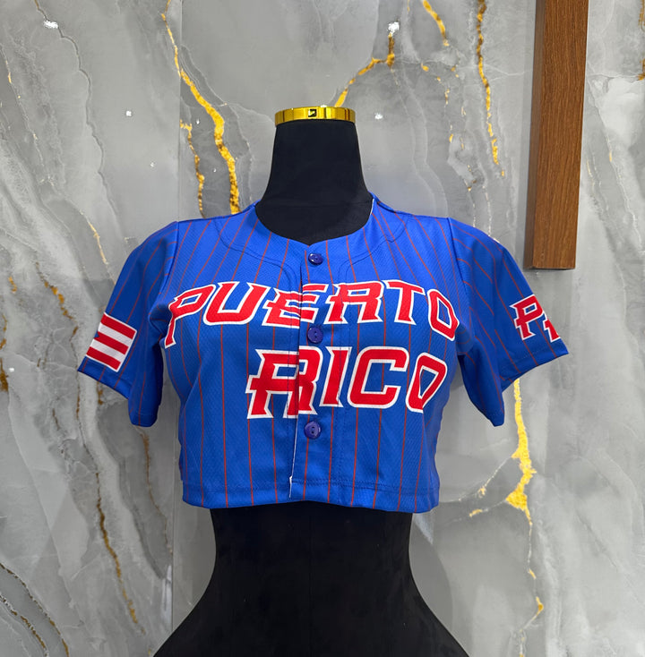 Crop top PR azul