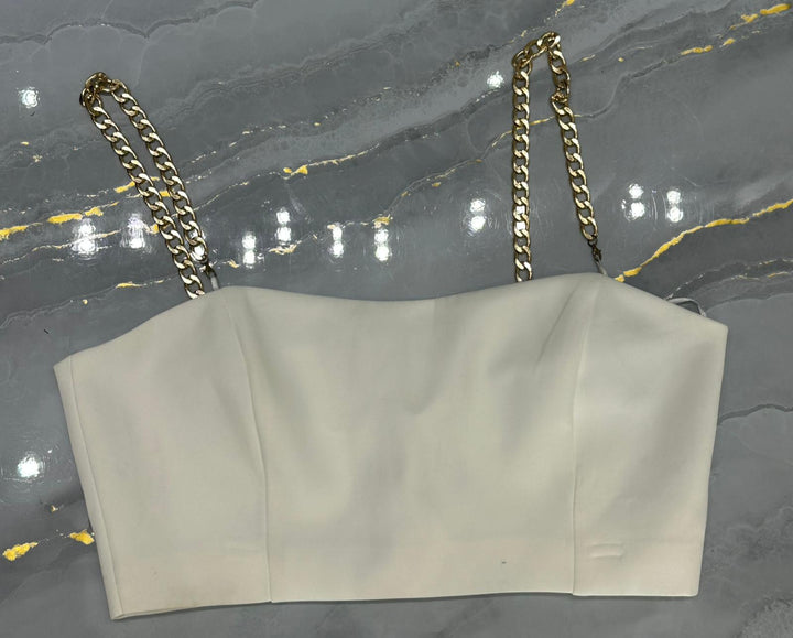 Golden Strap Top