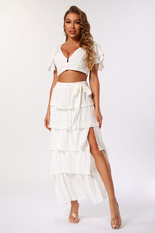 Tropical Layers Skirt Set