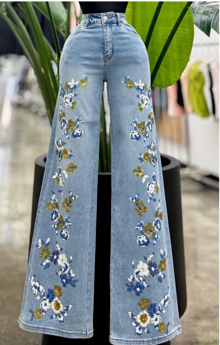 Floral Denim